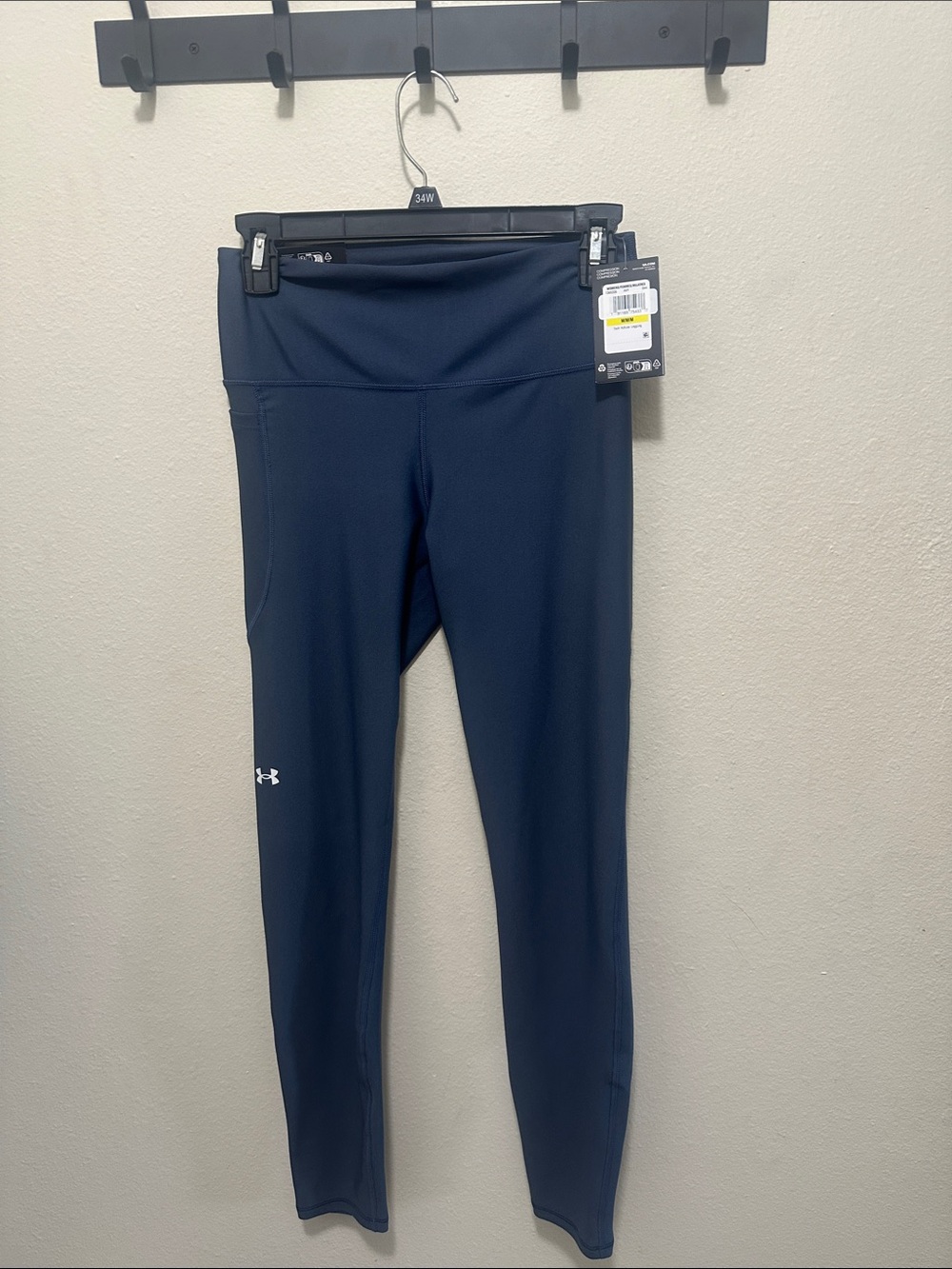 Navy Under Armour Tech HiRise Women's Leggings